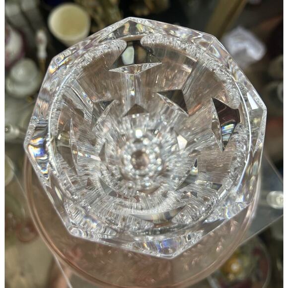 Orrefors Erika Lagerbielke EL 4809-22 8” Crystal Geometric Vase Vintage Sparkles - Picture 4 of 10